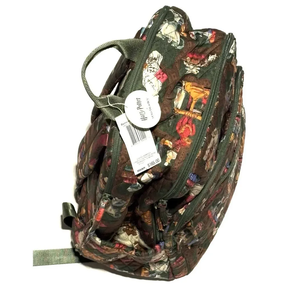 Vera Bradley Harry Potter Hogwarts Library Bancroft Backpack Lrg Crookshanks